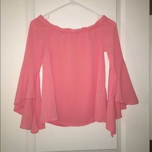 Women’s XS Pink Off Shoulder Blouse